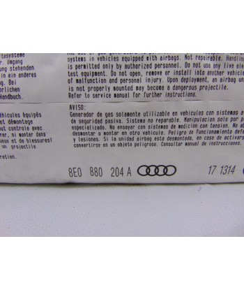 Airbag poduszka pasażera Audi A4 B6 8E0880204A