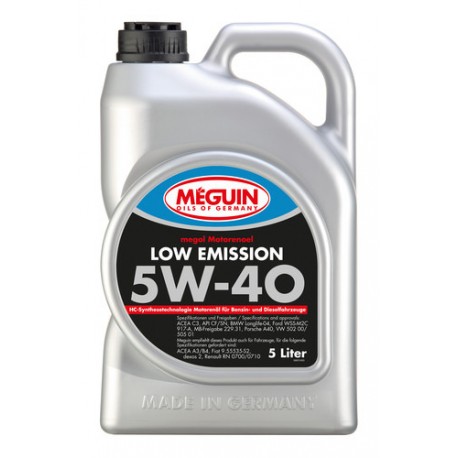 Olej silnikowy Meguin Low Emission SAE 5W-40 4L Olej silnikowy Meguin Low Emission SAE 5W-40 4L