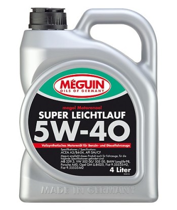 Olej silnikowy Meguin Super Leichtlauf SAE 5W-40 5L