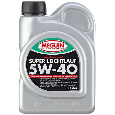 Olej silnikowy Meguin Super Leichtlauf SAE 5W-40 1L