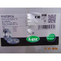 Tarcze hamulcowe tył LPR R1072PCA
