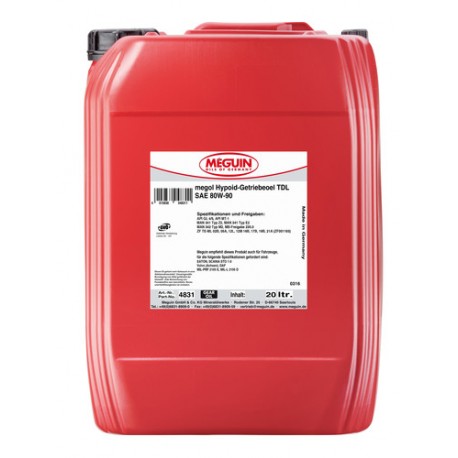 Olej Meguin Hypoid-Getriebeoel TDL SAE 80W-90 20L 4831 Olej Meguin Hypoid-Getriebeoel TDL SAE 80W-90 20L 4831