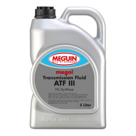 Płyn hydrauliczny MEGUIN Megol Transmission Fluid ATF III 5L 6477 Płyn hydrauliczny MEGUIN Megol Transmission Fluid ATF III 5L 6477
