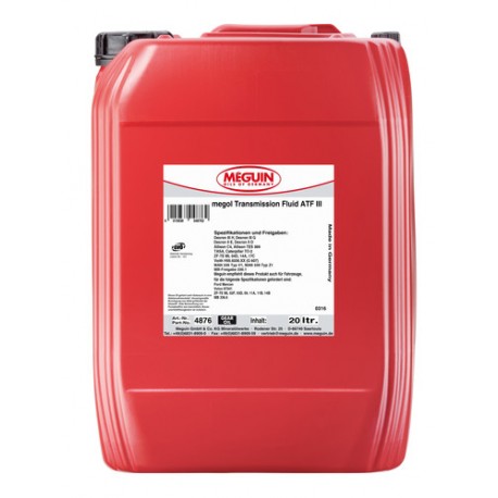Płyn hydrauliczny MEGUIN Megol Transmission Fluid ATF III 20L 4876