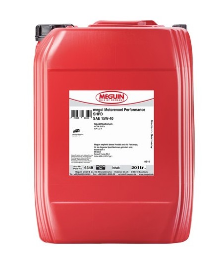 Olej Meguin Performance SHPD SAE 15W-40 20L 6349