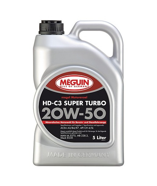 Olej Meguin HD-C3 Super Turbo SAE 20W-50 5L 4628 Olej Meguin HD-C3 Super Turbo SAE 20W-50 5L 4628