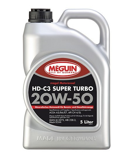 Olej Meguin HD-C3 Super Turbo SAE 20W-50 5L 4628
