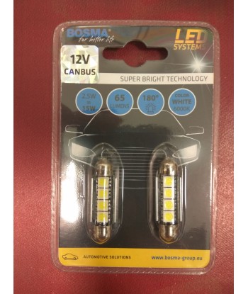 Żarówka 12v Bosma rurka 4x LED SMD5050 CANBUS 2SZT