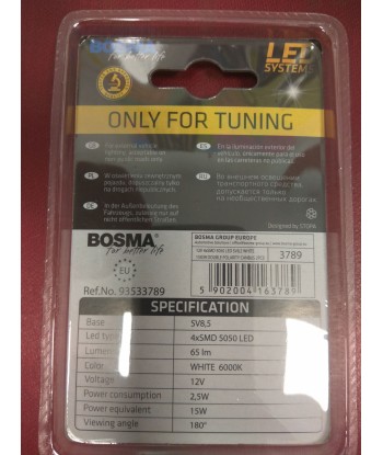 Żarówka 12v Bosma rurka 4x LED SMD5050 CANBUS 2SZT