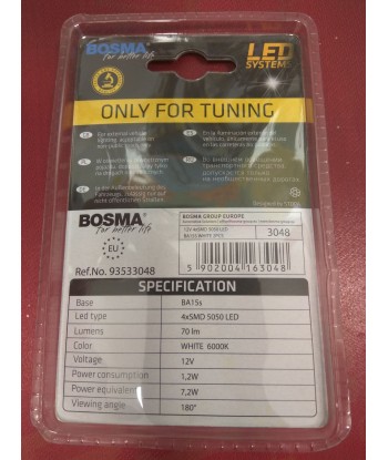 Żarówka 12v Bosma BA15S 4x LED SMD5050 2SZT