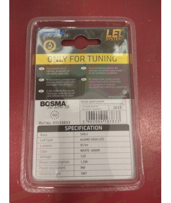 Żarówka 12v Bosma rurka 6x LED SMD5050 2SZT