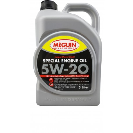 Olej silnikowy Meguin megol Motorenoel Special Engine Oil SAE 5W-20 5L Olej silnikowy Meguin megol Motorenoel Special Engine Oil SAE 5W-20 5L