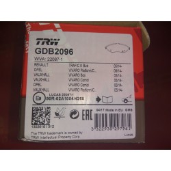 Klocki hamulcowe TRW GDB2096
