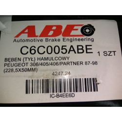 Bęben hamulcowy ABE C6C005ABE