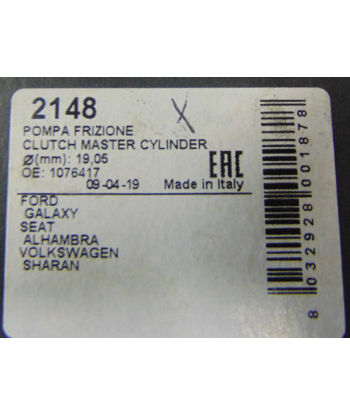 Pompa sprzęgła LPR 2148 OE: 1076417