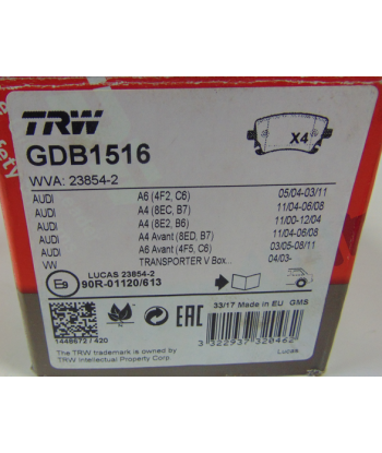 Klocki hamulcowe TRW GDB1516