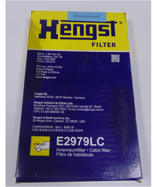 Filtr kabinowy HENGST E2979LC
