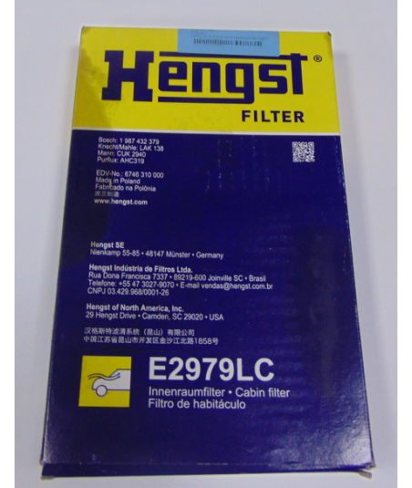 Filtr kabinowy HENGST E2979LC