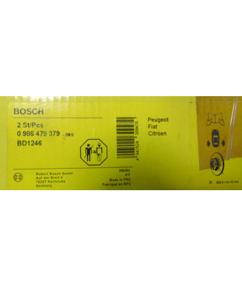 Tarcze hamulcowe TYŁ BOSCH BD1246 (09864779379) - komplet 2 sztuki