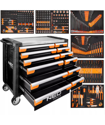 SZAFKA NARZĘDZIOWA Z WYPOSAŻENIEM PRO 359 EL. 12 SZUFLAD NEO TOOLS