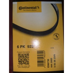 Pasek klinowy wielorowkowy CONTITECH 6PK 923