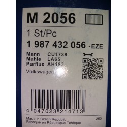 Filtr kabinowy BOSCH 1987432056 (M2056)