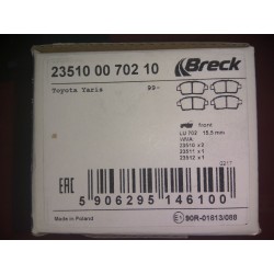 Klocki hamulcowe BRECK 235100070210