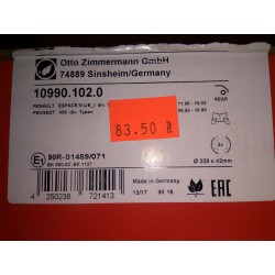 Szczęki hamulcowe ZIMMERMANN 109990.102.0