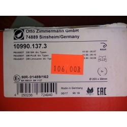Szczęki hamulcowe ZIMMERMANN 10990.137.3