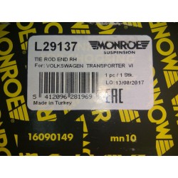 Końcówka drążka kierowniczego MONROE L29137