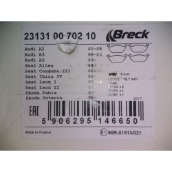 Klocki hamulcowe BRECK 231310070210