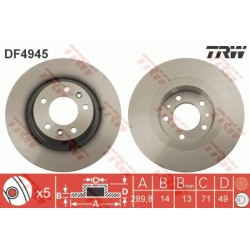 Tarcze hamulcowe TRW DF4945