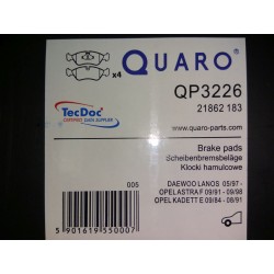 Klocki hamulcowe QUARO QP3226