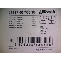 Klocki hamulcowe BRECK 239170070310