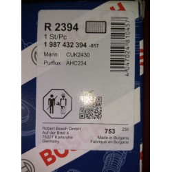 Filtr kabinowy BOSCH 1987432394 (R 2394)