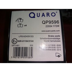 Klocki hamulcowe QUARO QP9596