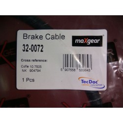 Linka hamulca ręcznego MAXGEAR 32-0072