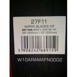 Pióra wycieraczek KAMOKA WIPER BLADES 27F11 650mm/26" 550mm/22"