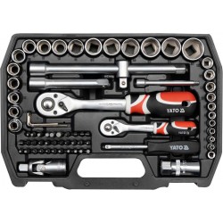 Zestaw narzędziowy 1/2" 1.4" 72 części YATO YT-38782