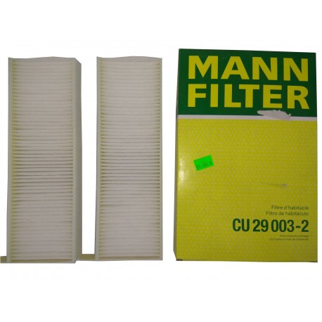 Filtr kabinowy MANN FILTER CU 29 003-2 Filtr kabinowy MANN FILTER CU 29 003-2